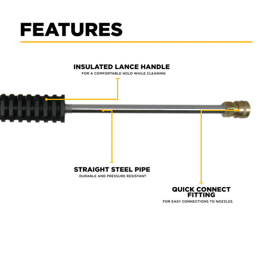 BE Pressure 85.205.026 36" Pressure Washer Gun & Wand Assembly