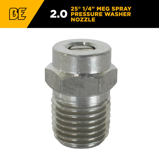 BE Pressure 85.225.020 Whirl-A-Way Replacement Spray Nozzle, 1/4-in NPT 20 Degree