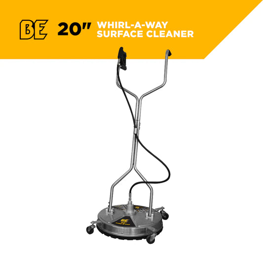 BE Pressure 85.403.009 20" Stainless Steel Whirl-A-Way Surface Cleaner With Casters