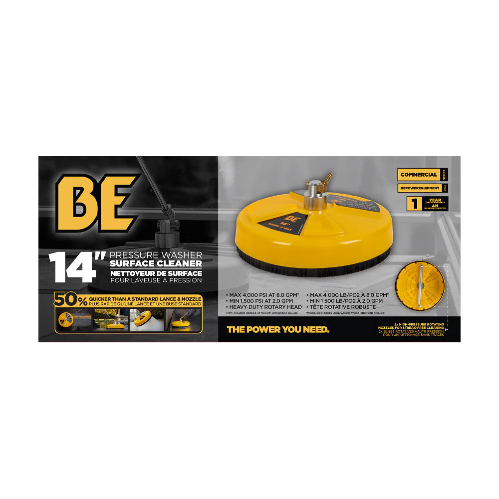 BE Pressure 85.403.014 14" Whirl-A-Way Surface Cleaner