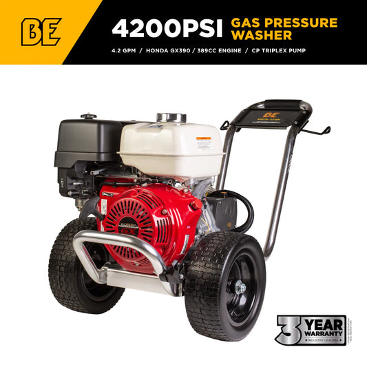 BE Pressure B4213HAAS 4,200 PSI 4.2 GPM Cold Water Gas Pressure Washer