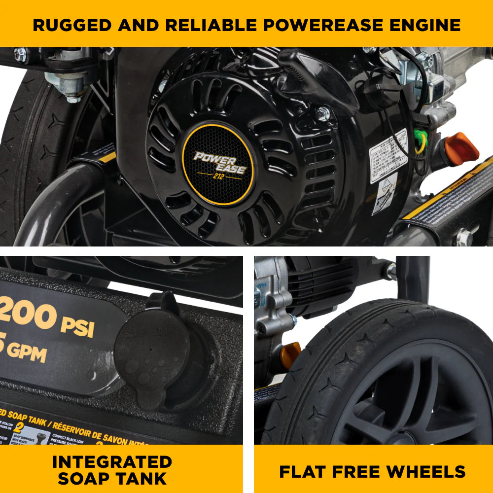 BE Pressure BE327PX 3,200 PSI 2.5 GPM Cold Water Gas Pressure Washer