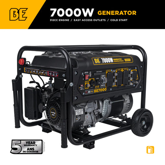 BE Power Equipment BE7000 7,000 Watt Portable Generator