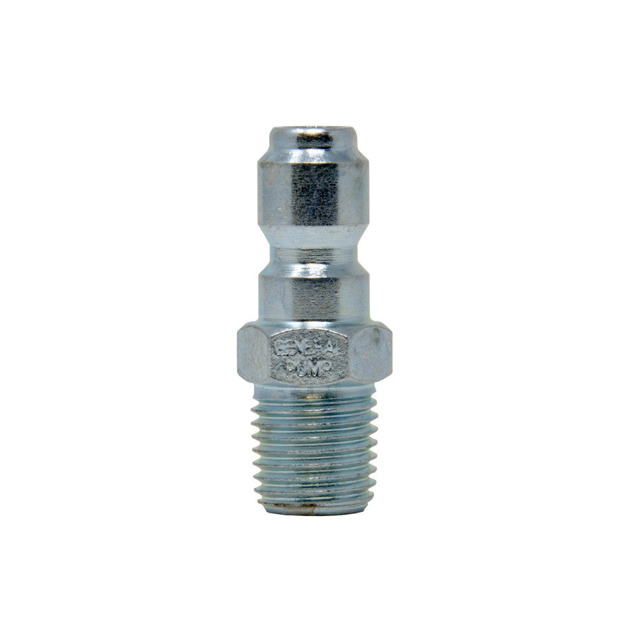 General Pump D11007 Pressure Washer Quick Coupler, Male Plug, 1/4 in. MNPT, Steel - Fusion Spray Equipment