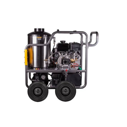 BE Pressure HW4015RA 4,000 PSI - 4.0 GPM Hot Water Pressure Washer with Powerease 420 Engine and AR Triplex Pump