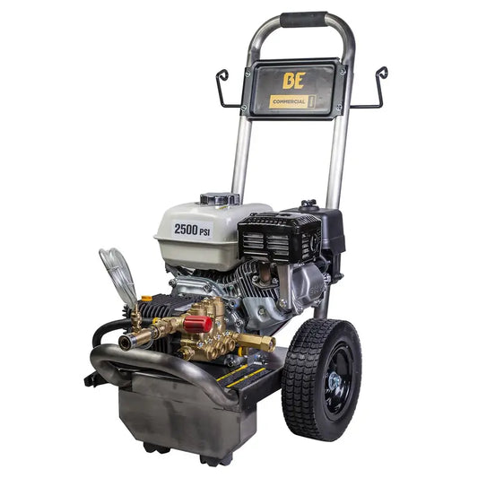 BE Pressure B3165HSCS 3,100 PSI - 3.1 GPM Gas Pressure Washer with Honda GX200 Engine and Comet Triplex Pump