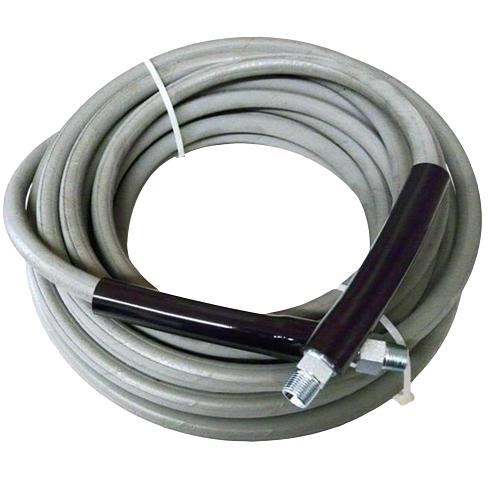 Gray 100ft Raptor Blast R1 Pressure Washer Hose with Quick Connections, 4000 PSI