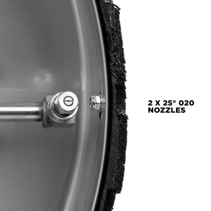 BE Pressure 85.403.009 20" Stainless Steel Whirl-A-Way Surface Cleaner With Casters