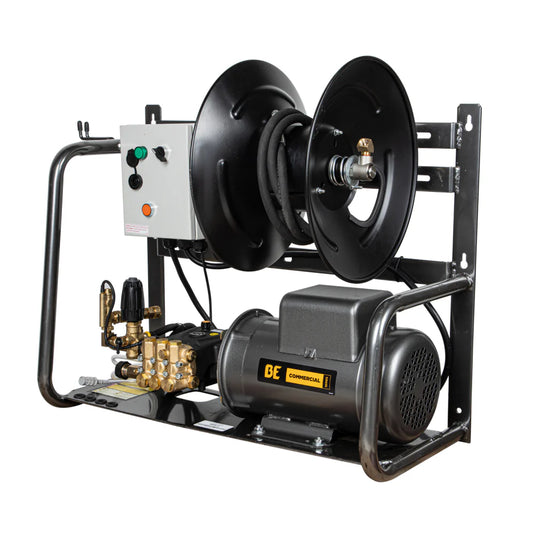 BE Pressure X-2050FW1A 2,000 PSI 4.0 GPM 5.0 HP Electric Pressure Washer with Baldor Motor and AR Triplex Pump