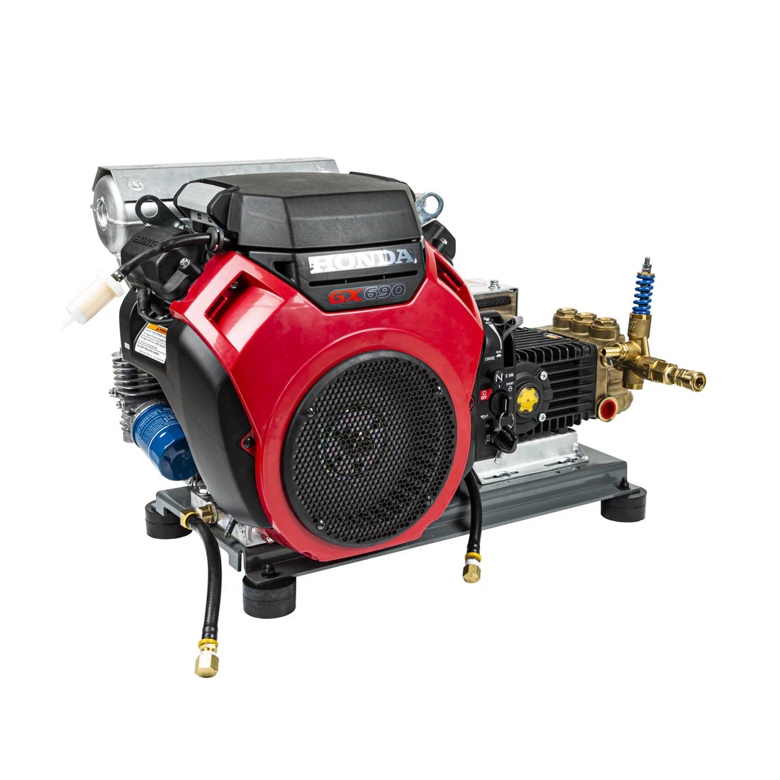 BE Pressure B4024HETBGS 4,000 PSI 8.2 GPM Cold Water Gas Pressure Washer with Honda GX690 Engine and General Pump Triplex Pump
