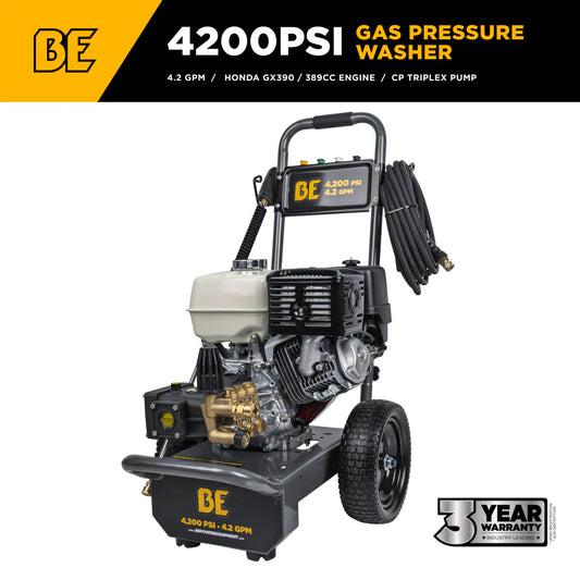 BE Pressure B4213HA 4,200 PSI 4.2 GPM Cold Water Gas Pressure Washer