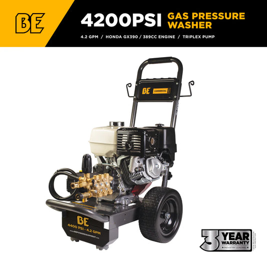 BE Pressure B4213HGS 4,200 PSI 4.2 GPM Cold Water Gas Pressure Washer