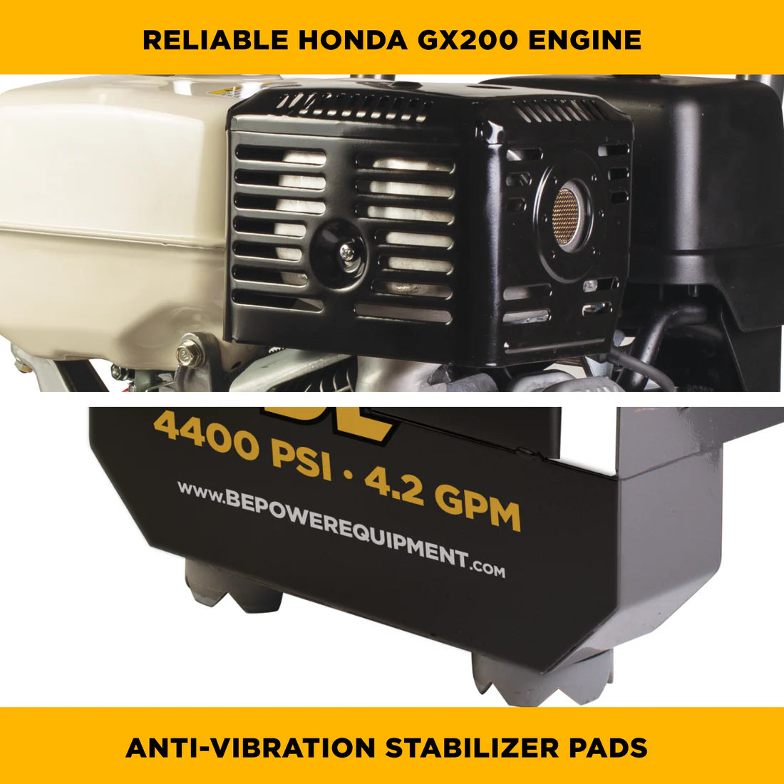 BE Pressure B4213HGS 4,200 PSI 4.2 GPM Cold Water Gas Pressure Washer