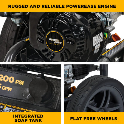 BE Pressure BE327PX 3,200 PSI 2.5 GPM Cold Water Gas Pressure Washer