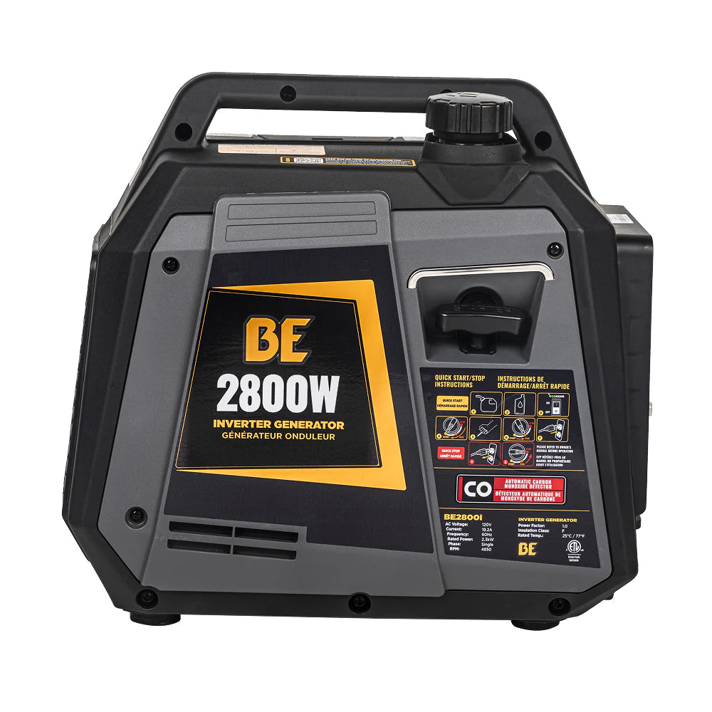 BE Power Equipment BE2800I 2,800 Watt Digital Inverter Portable Generator