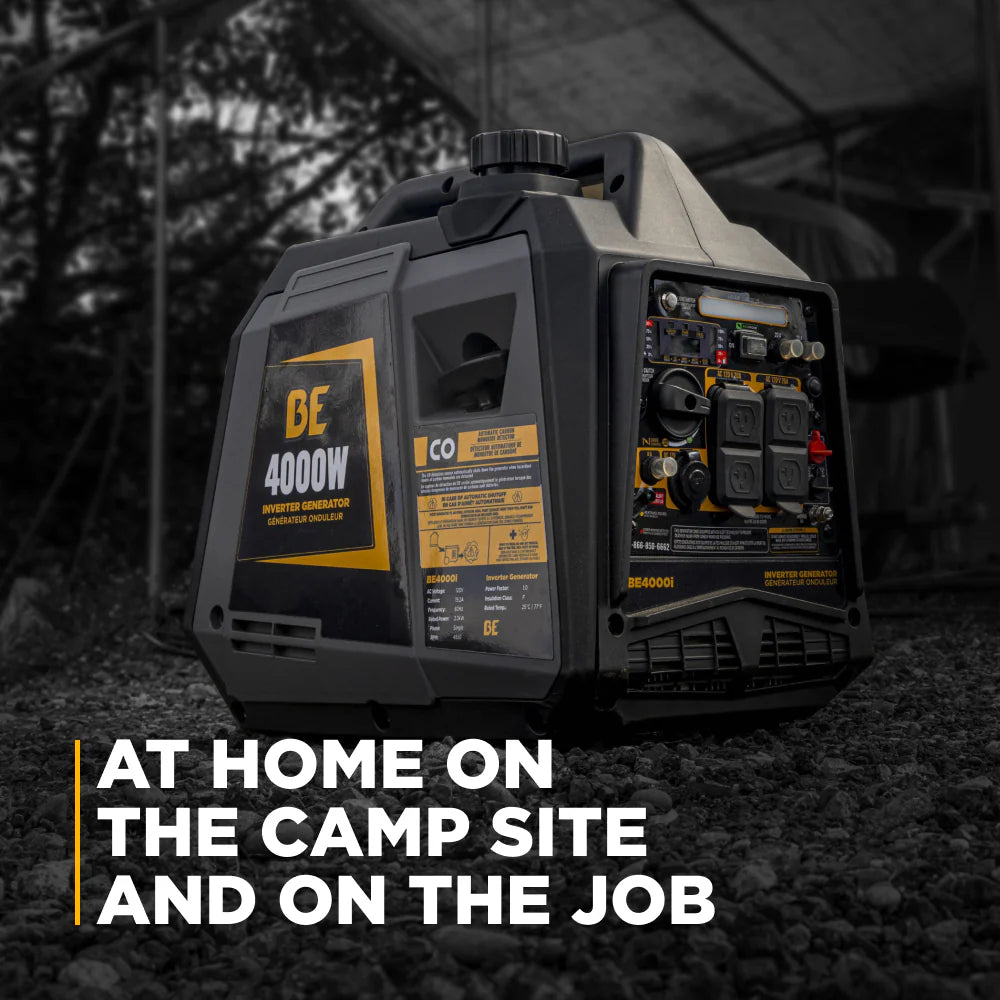 BE Power Equipment BE4000I 4,000 Watt Digital Inverter Portable Generator