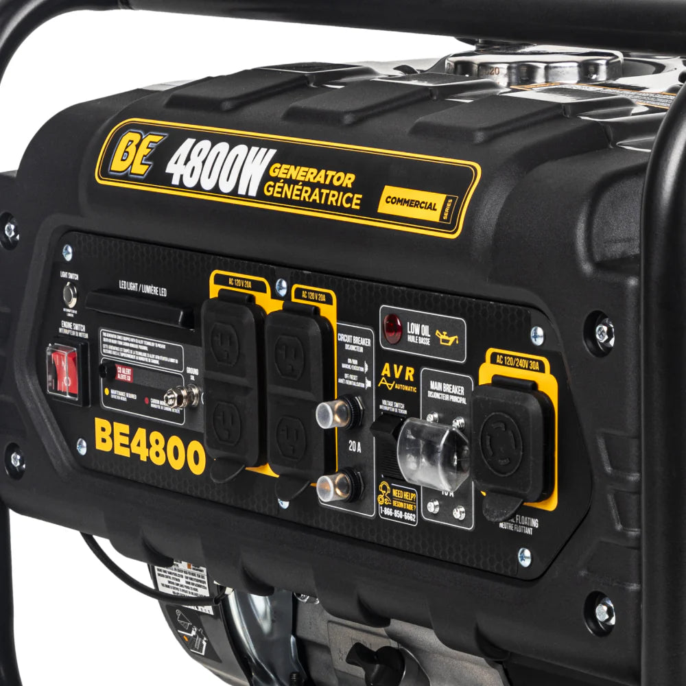 BE Power Equipment BE4800 4,800 Watt Portable Generator