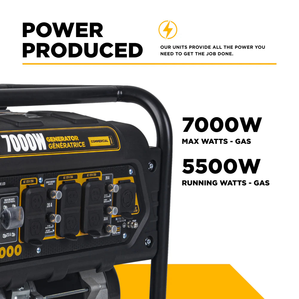 BE Power Equipment BE7000 7,000 Watt Portable Generator