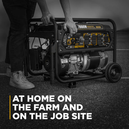 BE Power Equipment BE7000 7,000 Watt Portable Generator