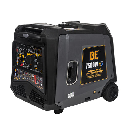 BE Power Equipment BE7500ID 7,500 Watt Dual-Fuel Digital Inverter Portable Generator