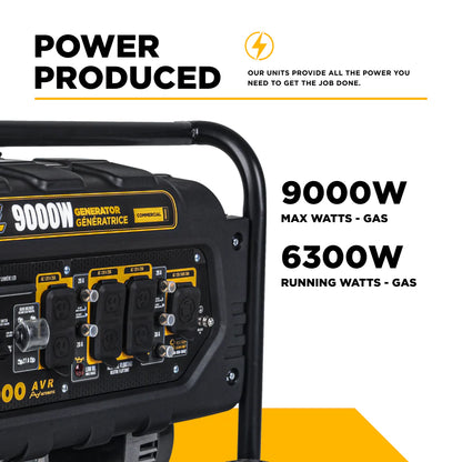 BE Power Equipment BE9000 9,000 Watt Portable Generator