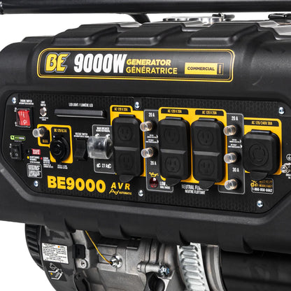 BE Power Equipment BE9000 9,000 Watt Portable Generator