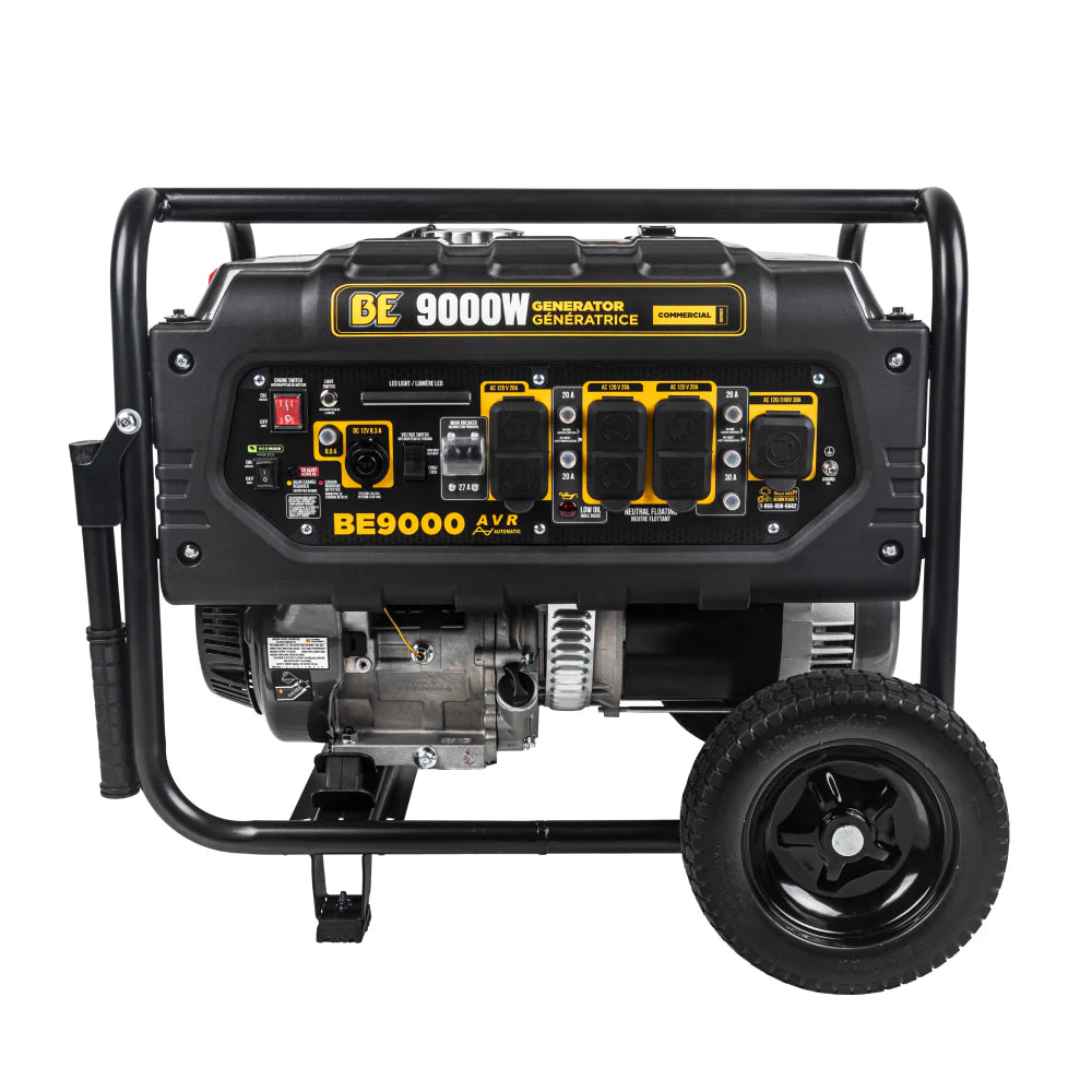 BE Power Equipment BE9000 9,000 Watt Portable Generator