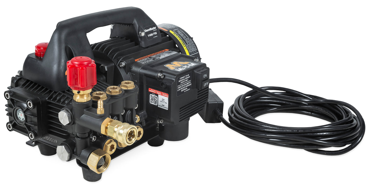 Mi-T-M CM-1400-1MEH 1.5 GPM 1400 PSI ChoreMaster® Series Electric Direct Drive Pressure Washer