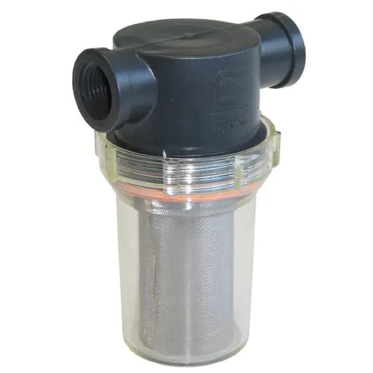 General Pump DF07550 Clear Bowl Filter, 50 Mesh Screen