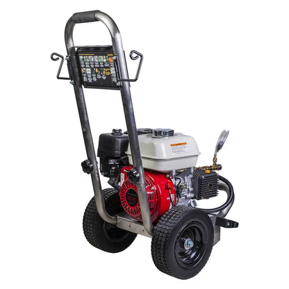 BE Pressure PE-2565HWSCOMSP 2,500 PSI - 3.0 GPM Gas Pressure Washer with Honda GX200 Engine and Comet Triplex Pump