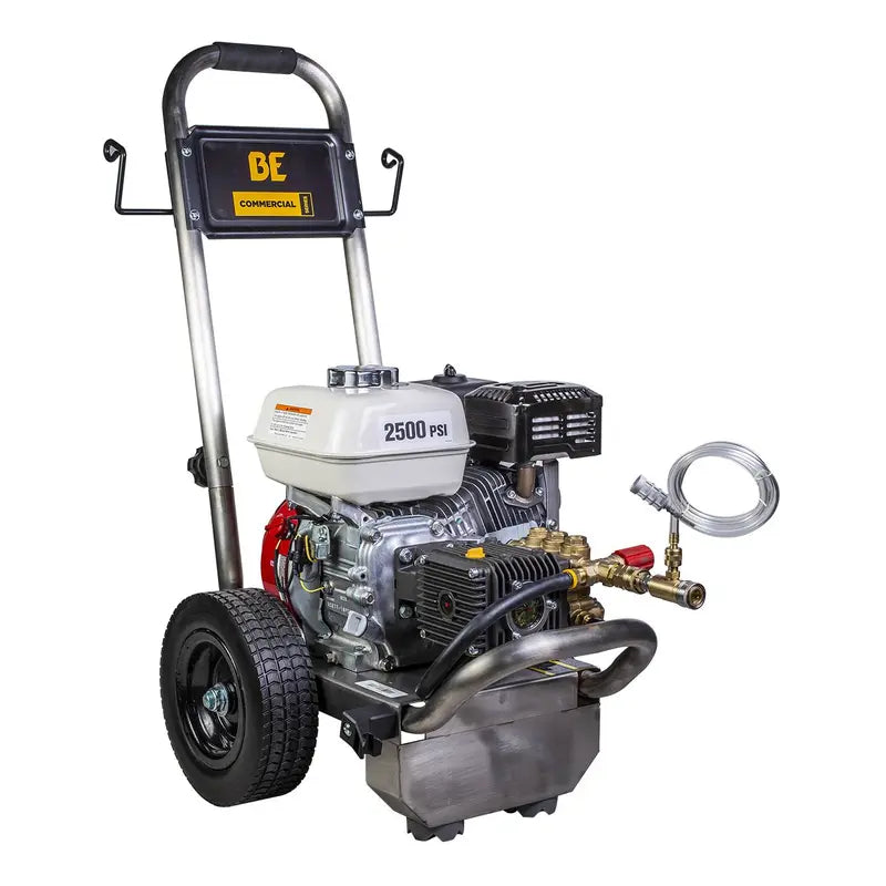 BE Pressure PE-2565HWSCOMSP 2,500 PSI - 3.0 GPM Gas Pressure Washer with Honda GX200 Engine and Comet Triplex Pump