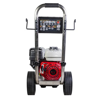 BE Pressure PE-2565HWSGENSP 2,500 PSI - 3.0 GPM Gas Pressure Washer with Honda GX200 Engine and General Triplex Pump