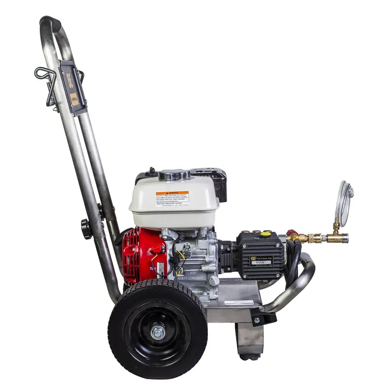 BE Pressure PE-2565HWSGENSP 2,500 PSI - 3.0 GPM Gas Pressure Washer with Honda GX200 Engine and General Triplex Pump