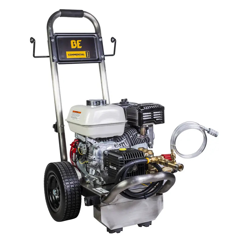 BE Pressure PE-2565HWSGENSP 2,500 PSI - 3.0 GPM Gas Pressure Washer with Honda GX200 Engine and General Triplex Pump