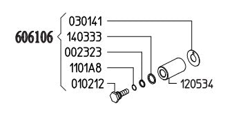 UDOR USA 6061.06 Kit 6 Plunger Kit with O-Rings
