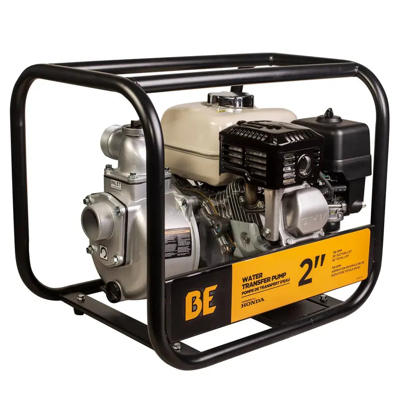 BE Pressure WP-2065HL 2" Water Transfer Pump with Honda GX200 Engine 158 gallons per minute at 32 PSI